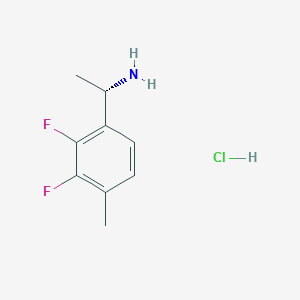 molecular formula C9H12ClF2N B11894114 (1S)-1-(2,3-difluoro-4-methylphenyl)ethanamine;hydrochloride CAS No. 1217467-70-3