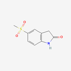 molecular formula C9H9NO3S B11894146 5-(Methylsulfonyl)indolin-2-one 
