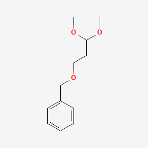 molecular formula C12H18O3 B11894150 ((3,3-Dimethoxypropoxy)methyl)benzene CAS No. 34591-97-4