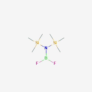 molecular formula C6H18BF2NSi2 B11894177 N-(Difluoroboranyl)-1,1,1-trimethyl-N-(trimethylsilyl)silanamine CAS No. 2251-46-9