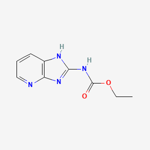 molecular formula C9H10N4O2 B11894214 Ethyl 1H-imidazo[4,5-b]pyridin-2-ylcarbamate 