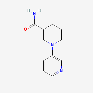molecular formula C11H15N3O B11894250 1-(Pyridin-3-yl)piperidine-3-carboxamide 