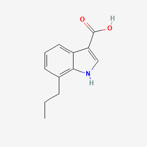 molecular formula C12H13NO2 B11894259 7-Propyl-1H-indole-3-carboxylic acid CAS No. 948581-65-5