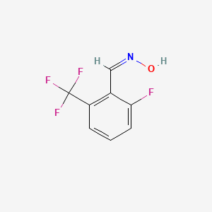 molecular formula C8H5F4NO B11894266 (NZ)-N-[[2-fluoro-6-(trifluoromethyl)phenyl]methylidene]hydroxylamine 