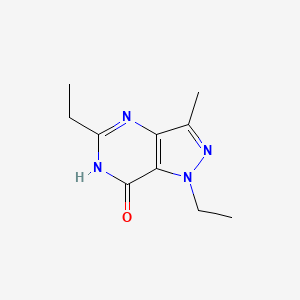 molecular formula C10H14N4O B11894287 1,5-Diethyl-3-methyl-1H-pyrazolo[4,3-d]pyrimidin-7(4H)-one CAS No. 89239-67-8