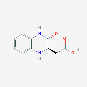 molecular formula C10H10N2O3 B11894305 (R)-2-(3-Oxo-1,2,3,4-tetrahydroquinoxalin-2-yl)acetic acid 