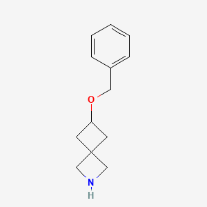 molecular formula C13H17NO B11894341 6-(Benzyloxy)-2-azaspiro[3.3]heptane CAS No. 1147557-98-9