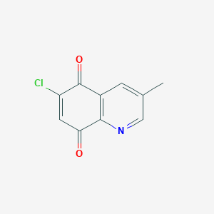 molecular formula C10H6ClNO2 B11894380 6-Chloro-3-methylquinoline-5,8-dione CAS No. 160196-24-7