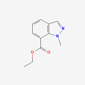 molecular formula C11H12N2O2 B11894431 Ethyl 1-methyl-1H-indazole-7-carboxylate 