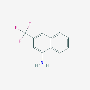 molecular formula C11H8F3N B11894450 1-Amino-3-(trifluoromethyl)naphthalene 