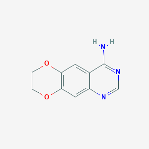 molecular formula C10H9N3O2 B11894468 7,8-Dihydro-[1,4]dioxino[2,3-g]quinazolin-4-amine 