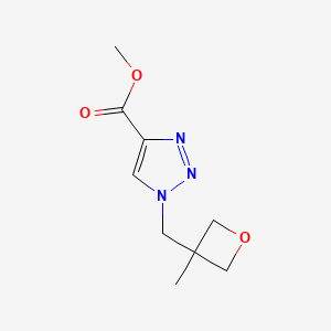 molecular formula C9H13N3O3 B11894564 Methyl 1-((3-methyloxetan-3-yl)methyl)-1H-1,2,3-triazole-4-carboxylate 