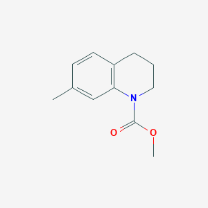 molecular formula C12H15NO2 B11894577 Methyl 7-methyl-3,4-dihydroquinoline-1(2H)-carboxylate 