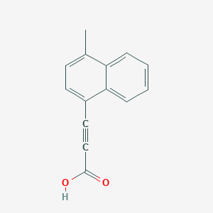 molecular formula C14H10O2 B11894616 3-(4-Methylnaphthalen-1-yl)propiolic acid 