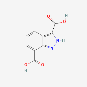 molecular formula C9H6N2O4 B11894627 1H-Indazole-3,7-dicarboxylic acid 