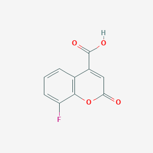molecular formula C10H5FO4 B11894650 8-Fluoro-2-oxo-2H-chromene-4-carboxylic acid 