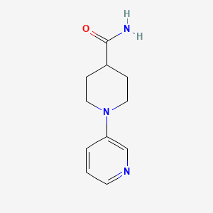 molecular formula C11H15N3O B11894764 1-(Pyridin-3-yl)piperidine-4-carboxamide 
