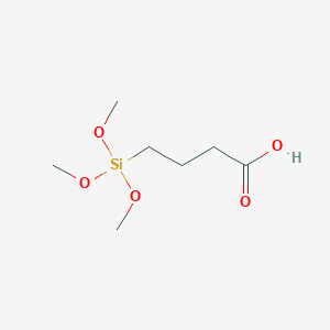 molecular formula C7H16O5Si B11894769 4-(Trimethoxysilyl)butanoic acid 