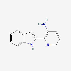molecular formula C13H11N3 B11894787 2-(1h-Indol-2-yl)pyridin-3-amine CAS No. 917966-84-8