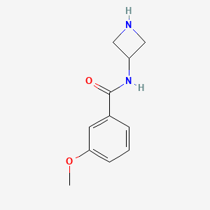 molecular formula C11H14N2O2 B11894827 N-(azetidin-3-yl)-3-methoxybenzamide 
