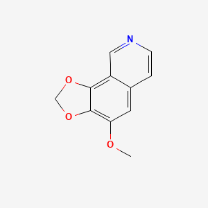 molecular formula C11H9NO3 B11894873 4-Methoxy-[1,3]dioxolo[4,5-h]isoquinoline CAS No. 110103-20-3