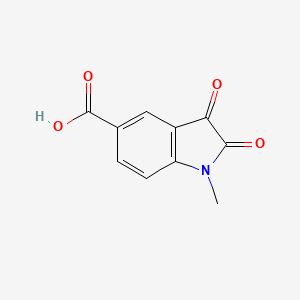 molecular formula C10H7NO4 B11894895 1-Methyl-2,3-dioxoindoline-5-carboxylic acid 