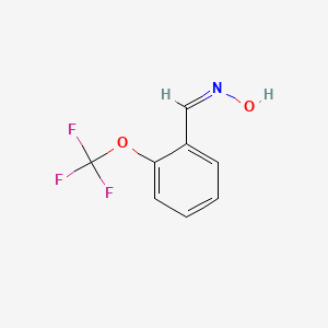 molecular formula C8H6F3NO2 B11894926 (E)-2-(trifluoromethoxy)benzaldehyde oxime 