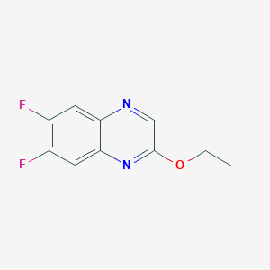 molecular formula C10H8F2N2O B11894942 2-Ethoxy-6,7-difluoroquinoxaline 