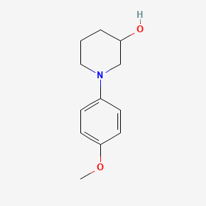 molecular formula C12H17NO2 B11895014 1-(4-Methoxyphenyl)piperidin-3-ol 
