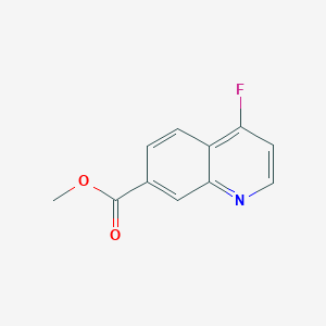 molecular formula C11H8FNO2 B11895067 Methyl 4-fluoroquinoline-7-carboxylate CAS No. 1956382-52-7
