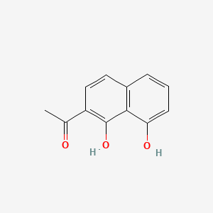 molecular formula C12H10O3 B11895123 Ethanone, 1-(1,8-dihydroxy-2-naphthalenyl)- CAS No. 833-27-2