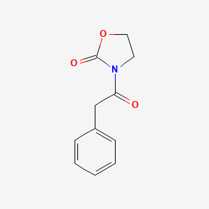 molecular formula C11H11NO3 B11895127 3-(2-Phenylacetyl)-1,3-oxazolidin-2-one 