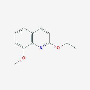 molecular formula C12H13NO2 B11895357 2-Ethoxy-8-methoxyquinoline 
