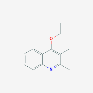 molecular formula C13H15NO B11895358 4-Ethoxy-2,3-dimethylquinoline 