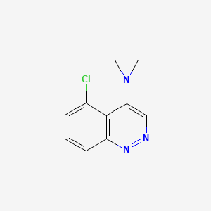 molecular formula C10H8ClN3 B11895391 4-(1-Aziridinyl)-5-chlorocinnoline CAS No. 68211-03-0