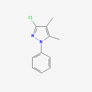 molecular formula C11H11ClN2 B11895443 3-Chloro-4,5-dimethyl-1-phenyl-1H-pyrazole 