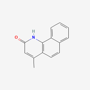 molecular formula C14H11NO B11895478 4-Methylbenzo[h]quinolin-2(1H)-one CAS No. 1210-07-7
