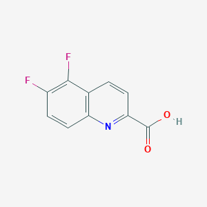 molecular formula C10H5F2NO2 B11895479 5,6-Difluoroquinoline-2-carboxylic acid 