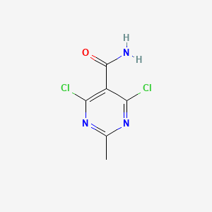 molecular formula C6H5Cl2N3O B11895485 4,6-Dichloro-2-methylpyrimidine-5-carboxamide CAS No. 1196155-60-8