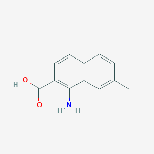 molecular formula C12H11NO2 B11895520 1-Amino-7-methyl-2-naphthoic acid CAS No. 858022-66-9