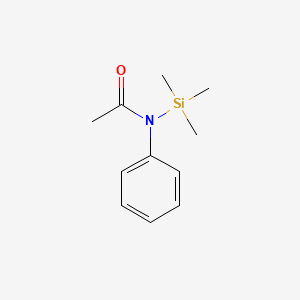 molecular formula C11H17NOSi B11895547 N-Phenyl-N-(trimethylsilyl)acetamide CAS No. 10557-63-8