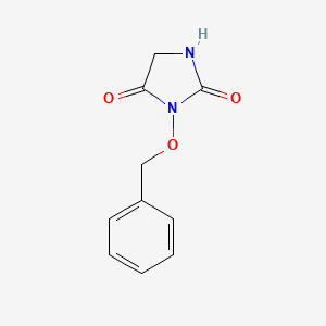 molecular formula C10H10N2O3 B11895563 Hydantoin, 3-benzyloxy- CAS No. 30204-23-0