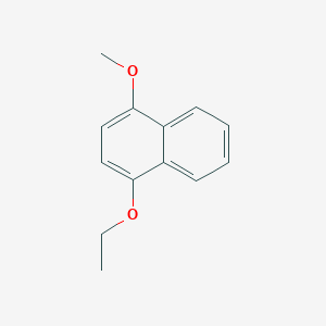 molecular formula C13H14O2 B11895573 1-Ethoxy-4-methoxynaphthalene 