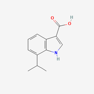 molecular formula C12H13NO2 B11895591 7-Isopropyl-1H-indole-3-carboxylic acid CAS No. 948581-63-3