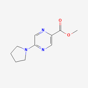 molecular formula C10H13N3O2 B11895596 Methyl 5-(pyrrolidin-1-yl)pyrazine-2-carboxylate CAS No. 944133-94-2