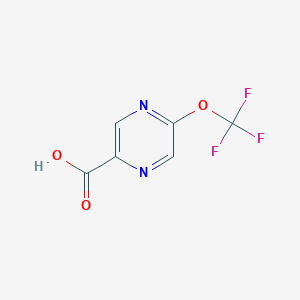 molecular formula C6H3F3N2O3 B11895624 5-(Trifluoromethoxy)pyrazine-2-carboxylic acid 