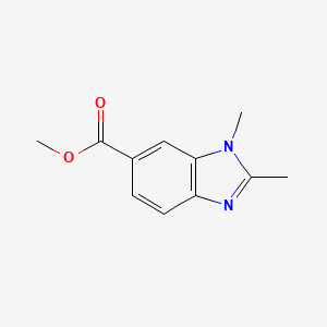 molecular formula C11H12N2O2 B11895654 Methyl 1,2-dimethyl-1H-benzo[d]imidazole-6-carboxylate 