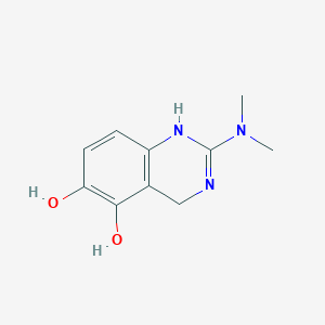 molecular formula C10H13N3O2 B11895680 2-(Dimethylamino)-1,4-dihydroquinazoline-5,6-diol 