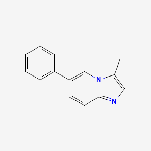 molecular formula C14H12N2 B11895689 3-Methyl-6-phenylimidazo[1,2-A]pyridine 