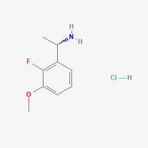 molecular formula C9H13ClFNO B11895734 (S)-1-(2-Fluoro-3-methoxyphenyl)ethanamine hydrochloride CAS No. 1213603-10-1